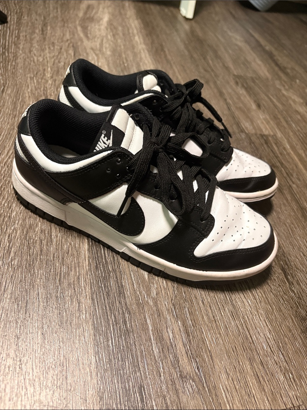 Nike Dunks Black and White Low-Top Sneakers